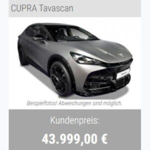CUPRA Tavascan Sämtliche Deutsche Neuwagen Lieferbar TOP Preis für Ihren Gebrauchten