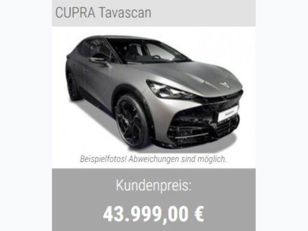 CUPRA Tavascan Sämtliche Deutsche Neuwagen Lieferbar TOP Preis für Ihren Gebrauchten