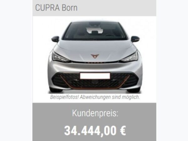 CUPRA Born Sämtliche Deutsche Neuwagen Lieferbar TOP Preis für Ihren Gebrauchten